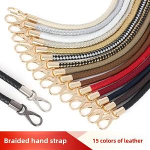 Handcrafted Woven Handbag Strap Womens Shoulder Bag Handle Hardware Leather Bag Accessory Fashionable Trendy Style