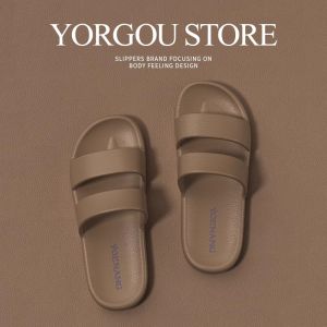 Dép Nữ Đế Dày Chống Trượt Trong Nhà Ngoài Trời Mùa Hè 2025 Dép Đế Bằng Đế EVA Thoáng Khí Thoải Mái Cho Nữ