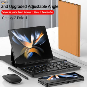 【With Mouse & Pen】KISSCASE Portable Keyboard and Mouse Wireless Set For Samsung Galaxy Z Fold5 Fold4 Fold3 Fold2 Tab iPad Universal Bluetooth-compatible Keyboard For Xiaomi VIVO Huawei Tablet