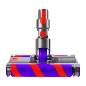 Electric Floor Brush Suction Head For Dyson V7 V8 V10 V11 V15 Cordless Vacuum Cleaner Double Soft Roller Brush Head Led Light