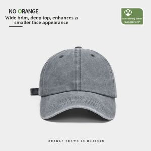 NOTHAVEORANGE | Distressed Grey Sun Protection Cap with Wide Brim