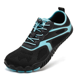 HOBIBEAR Men Women Barefoot Sneakers Wide Toe Elastic Band Beach Walking Shoes Mesh Breathable Running Sneakers