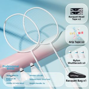 WAVAW | Professional Lightweight 5U All Carbon Racket