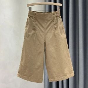 QIAOXIZI | Summer Lightweight Cotton Shorts for Women High Waist Slimming Casual Loose 