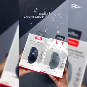 CLIPTEC RZS621 2.4GHZ 3200DPI OFFICE GAMING RECHARGEABLE SILENT WIRELESS MOUSE (ION-MOVE)