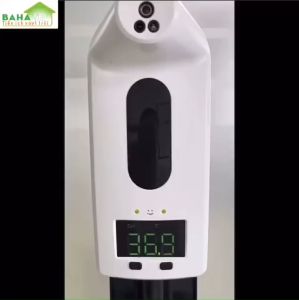MÁY TÍCH HỢP 2 TRONG 1 ĐO NHIỆT ĐỘ BẰNG HỒNG NGOẠI VÀ PHUN CẢM ỨNG RỬA TAY KHỬ TRÙNG TỰ ĐỘNG V18Pro  "BAHAMAR"  đo hồng ngoại không cần tiếp xúc trên trán và cảm biến phun rửa tay tự động