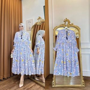 MIDI dress rayon jumbo