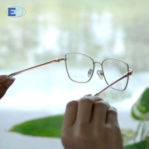 EO Adapt Spyri Cat Eye Metal and Plastic Full Rim Multicoated Tri Fold Eyeglasses for Men & Women