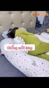 Gối cho bà bầu cao cấp 2 in 1 vừa là gối cánh tiên kết hợp chữ F dùng được cả sau sinh cho bé