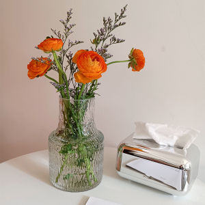 กระติกน้ำชาแก้ว Toddayart วัสดุหินภูเขาไฟและน้ำแข็งแบบโมเดิร์นเรียบง่ายสำหรับตกแต่งบ้าน กระติกน้ำชาขนาดใหญ่ กลาง ขนาดเล็ก สำหรับห้องนั่งเล่น ห้องนอน โต๊ะทำงาน