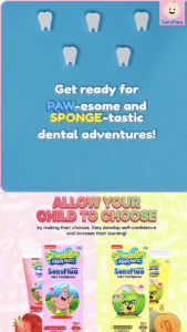 BUNDLE OF 2 HONEY DEW VANILLA | SansFluo Natural Kids Toothpaste With Fibregum 50ML (SPONGEBOB EDITION)