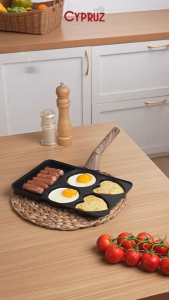 Cypruz Tamagoyaki Pan 2in1 Egg Roll Pan + Grill Serbaguna