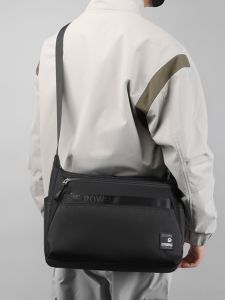 Túi Đeo Chéo Nam Oxford Vải Dung Tích Lớn 2025 Túi Đeo Vai Đơn Đơn Giản Màu Đen Túi Đeo Chéo Đi Làm Cho Nam