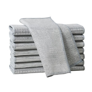 GRACE | Scratch-Resistant Strong Cleaning Silver Wire Cloth for Kitchen