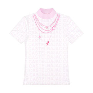 CASTELBAJAC GOLF | Artistic Breathable Cooling T-Shirt Stand Collar