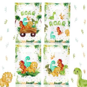 10/20/50pcs Dinosaur Plastic Gift Bag Candy Bag Dinosaur Birthday Party Baby Shower Decor Kids Birthday Party Favors Supplies