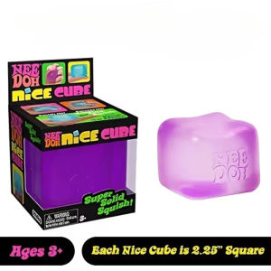 Schylling NeeDoh Nice Cube Sensory Anti-Stress Block Soft Squishy Stress Relief Fidget Toy Ideal Souvenir Gift for Kids