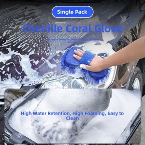 Durable Car Cleaning Sponge Gloves Not Scratch Car Paint