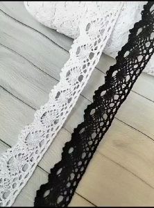 (Per 3 Meter) RDR411 Renda Rajut Motif Cantik Lebar 3Cm