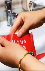 NCVHRT Dùng một lần nén khăn tắm du lịch xách tay khăn