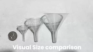 Mini Plastic Kitchen Funnel For Spray Bottle Lotion Bottle / Kitchen cooking Accessories / perfume emulsion Packing Embudo Transparent Small Mouth Liquid Experiment Liptint Oil