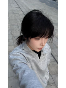 เสื้อฮู้ดคอวีทรงหลวมสำหรับผู้ชาย Cleanfit แบรนด์แฟชั่นเยาวชน ผ้าฝ้ายผสมโพลีเอสเตอร์ ระบายอากาศได้ดี สไตล์ลำลอง ฤดูใบไม้ร่วง