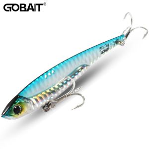 GOBAIT VIB Fishing Lure 20g 25g 30g Metal Jig Sinking Blade Treble Hook Spinner Spoon Cast RATION Carbon Steel Tackle Hard Bait