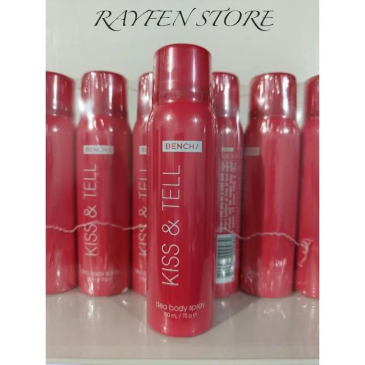 BENCH/ KISS & TELL Deo Body Spray Cologne/Fragrance/Perfume 100 ML