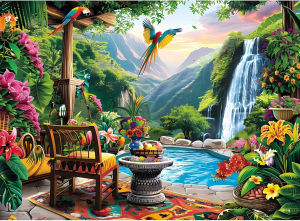 Mountain Forest 500/1000 Pieces Creative Jigsaw Puzzle Paper Puzzle Anti Stress Floor Toys for Adult Games Birthday Gift