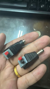 ALLAN DC Power Connector Plug Male and Female DC Connector 5.5mm x 2.1mm Power Jack Plug Adapter Socket for CCTV Camera and Led Strip