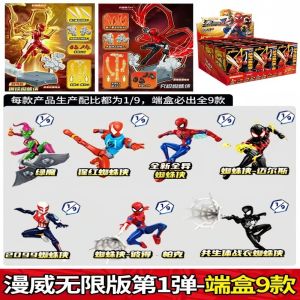 Keeppley Original Marvel Avengers Spider‑Man Building Block Toys Action Anime Figure Assembled Model Desk Ornament Fans Gifts