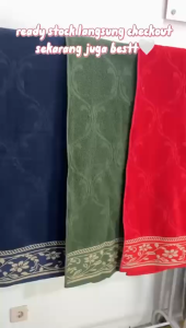 QSHK0798 Handuk Katun Jumbo 80 x 145 cm Handuk Fylora Motif Bunga Anggrek Menyerap Air & Nyaman Dipakai