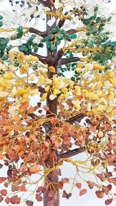 [ Woosilver ] Cây Handmade đá thô Đa Sắc tự nhiên phong thuỷ -MS18