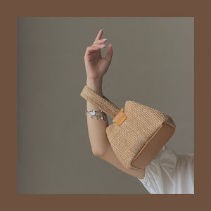 Túi Xách Đan Thủ Công Dễ Thương Túi Xách Đeo Vai Thời Trang Mùa Hè Túi Xách Nữ Phong Cách Mới 2025 Túi Xách Đeo Vai Bằng Dây Xích Nhỏ