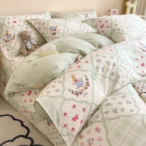 JoynCleon | Four Season Pure Cotton Bed Duvet Cover Set 200x230cm