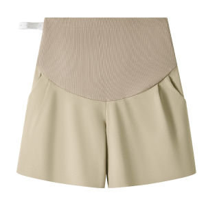 MIAOLIYAO | Thin Wide Belted Plus Size Maternity Shorts Summer Casual Slimming