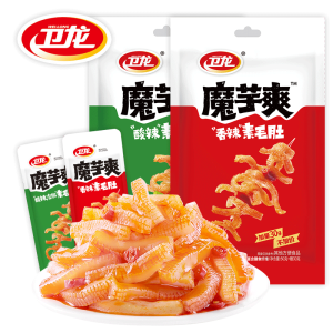 Lightly Fried Seaweed Snack Knots 60 Pack Open Bag Ready to Eat Low Calorie Low Fat Delicious Seafood Snacks by Wa Long