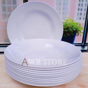 Promo 1 Lusin Piring Makan Melamin Oryginal / Peralatan Makan Termurah