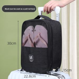 ETRAVEL | Waterproof Portable Travel Shoe and Clothing Organizer Bag Double Layer