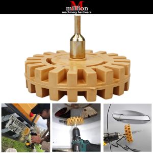 4" 100mm RubberCar Eraser Wheel For Remove Car Glue Adhesive Decals Sticker Quick Polishing Removal Tool Buang Sticker Body Kereta