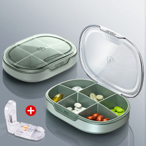 แบบพกพาขนาดใหญ่ความจุกล่องยารายสัปดาห์ Travel ยาขนาดกะทัดรัด Drug Organizer กล่องสําหรับ Home