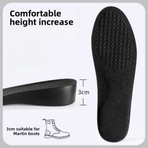 XIANZHAO | Mens 2cm Heightening Shoe Inserts Invisible Full Palm Hard Bottom Standing Long Time Not Tired Foot Mens Shoe Insoles