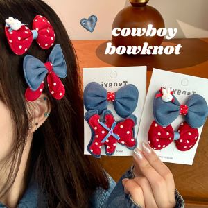 คลิปผมลายจุด โบว์ผีเสื้อ คลิปผม คลิปผมหน้า คลิปปากเป็ด ตกแต่งผม วันคริสต์มาส ตกแต่งผม หวาน คลิปผม ตกแต่งผม