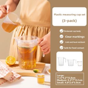 MAGIC KITCHEN | Food Contact Safe Measuring Cup with Markings Transparent