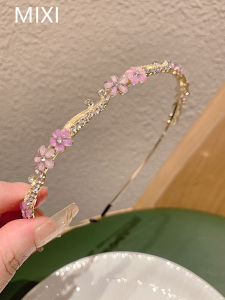 Elegant Diamond Floral Hairpin Fine Style Hair Accessories Versatile Fairy Headband Stylish Hair Clip for Women Girls