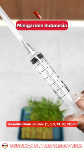 Suntikan Ayam bebek bisa untuk Hidroponik 1 ML - 3 ml - 5 ML - 20ML
