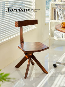Norchaire ที่นั่งทานอาหารแบบเรียบง่ายและย้อนยุค ที่นั่งสำหรับโต๊ะทำงาน ที่นั่งแบบพักผ่อน ที่นั่งสำหรับร้านอาหาร ที่นั่งแบบลำลอง ที่นั่งแบบลำลอง