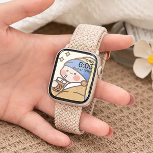 For Apple watch band 44mm 40mm 45mm 49mm 42mm 41mm 45mm correa Braided Solo Loop bracelet iWatch series 8 9 3 se 5 6 7 Ultra 2 Strap