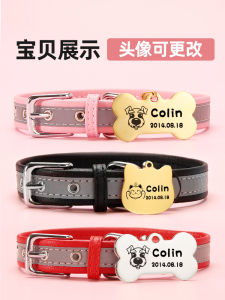 Pet ID Tag Collar for Cats And Dogs Customizable Engraved Lost Proof Bell Small Dog Pet Name Tag Coolmeng Brand Accessory
