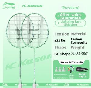 Li-Ning | Womens Carbon Composite Badminton Racket Set Adult Beginner
